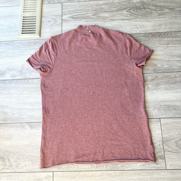Kit & Ace Mock Neck Cashmere Blend Short Sleeve Top - Picture 11 of 14